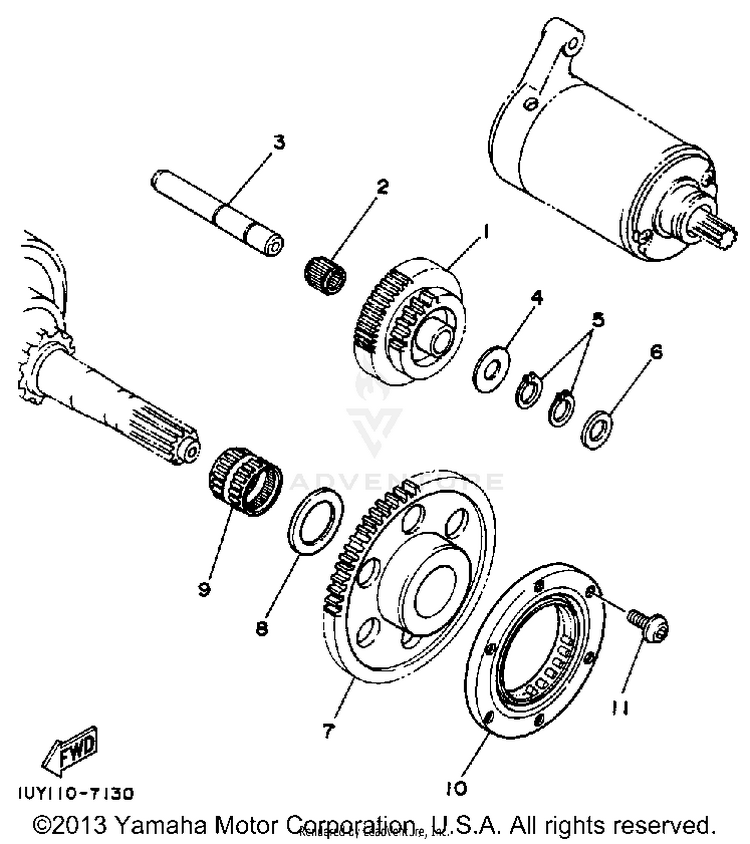 Starter Clutch Schematic