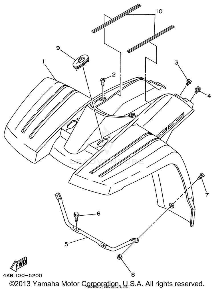 Front Fender Schematic