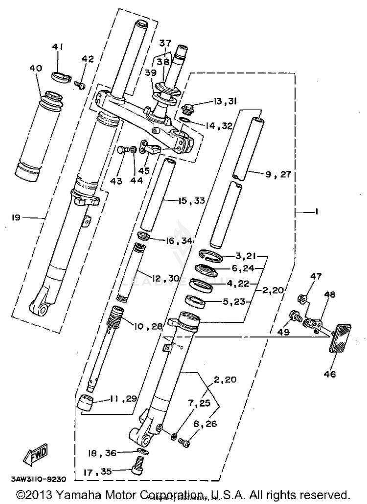Front Fork Schematic