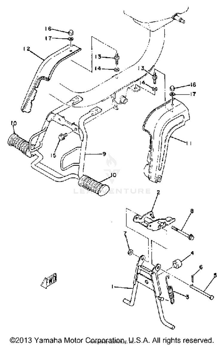 Stand-Footrest Schematic
