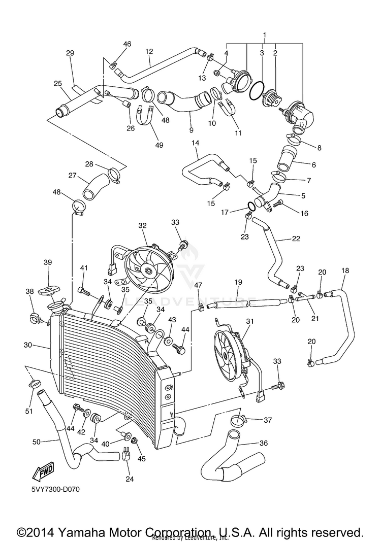 Radiator Hose Schematic