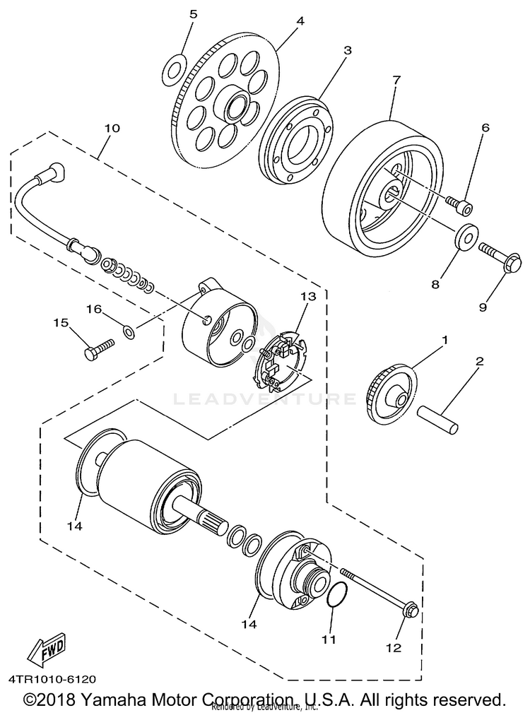 Starter Clutch Schematic