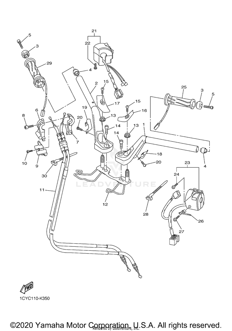 Steering Handle Cable Schematic