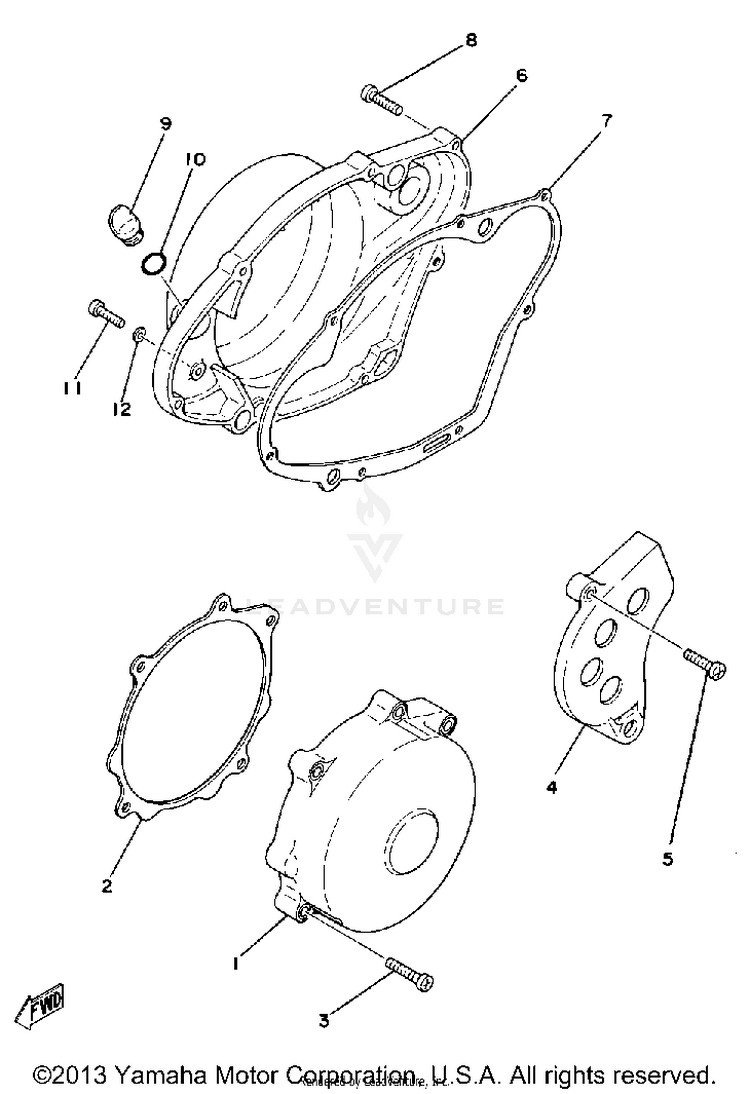 Crankcase Cover Schematic