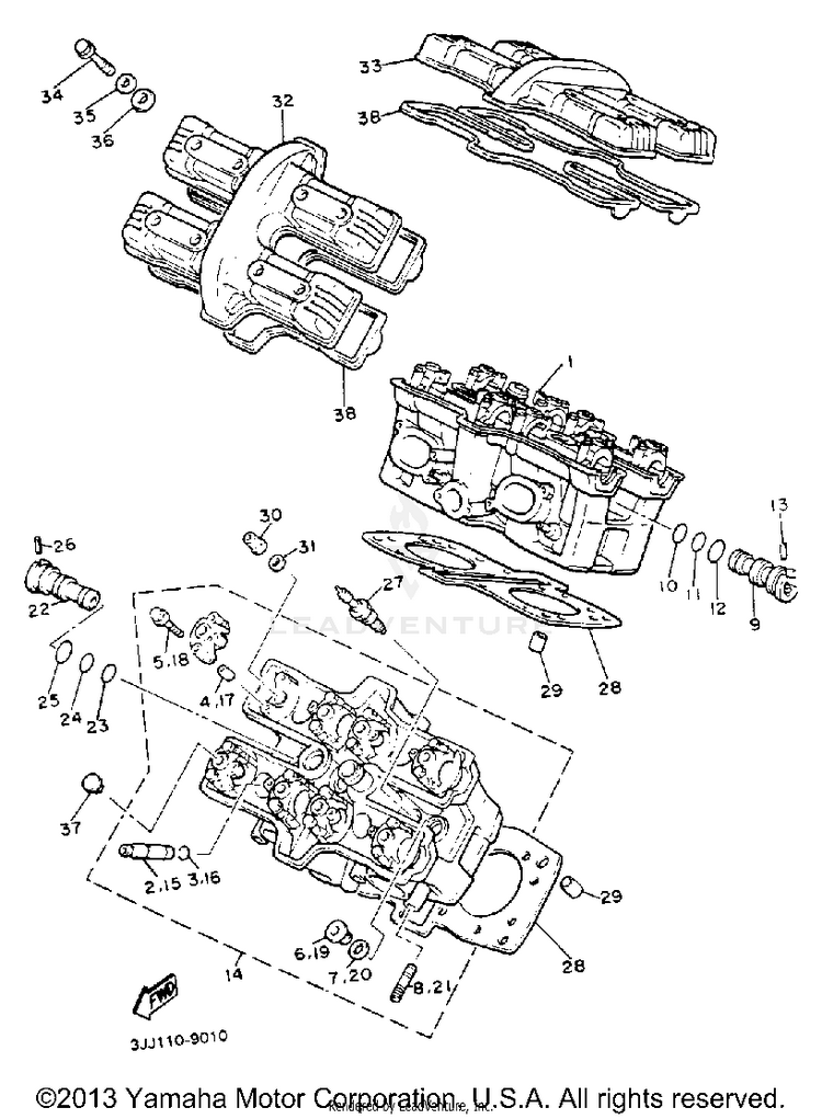 Cylinder Head Schematic