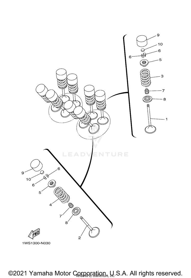 Valve FZ07 - FZ07FCGY - 2015 Schematic