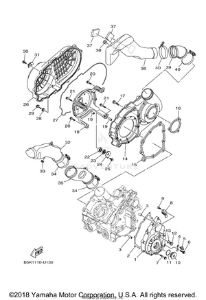 Crankcase Cover 1 Schematic