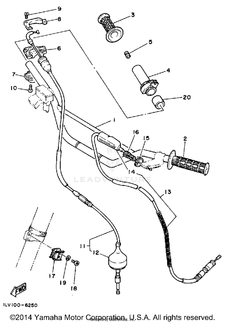 Handlebar Cable Schematic