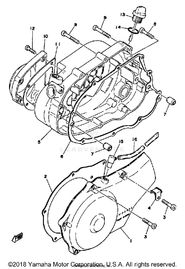 Crankcase Cover Schematic