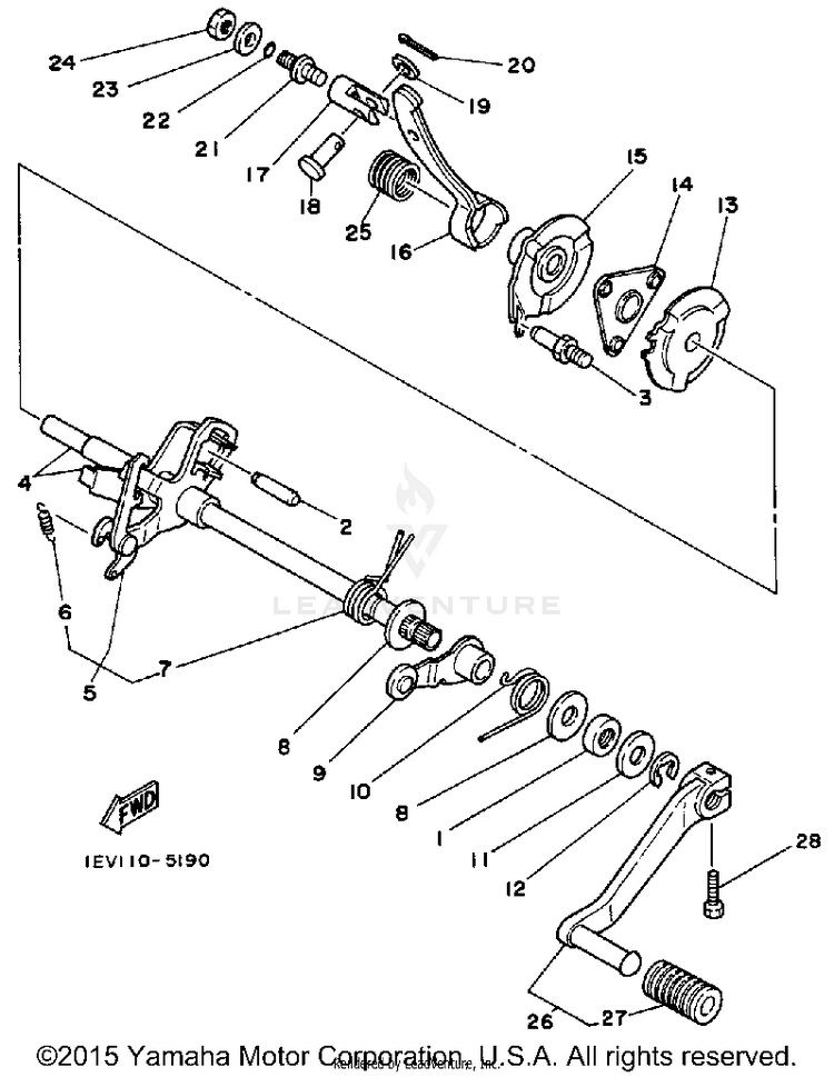 Shift Shaft Schematic