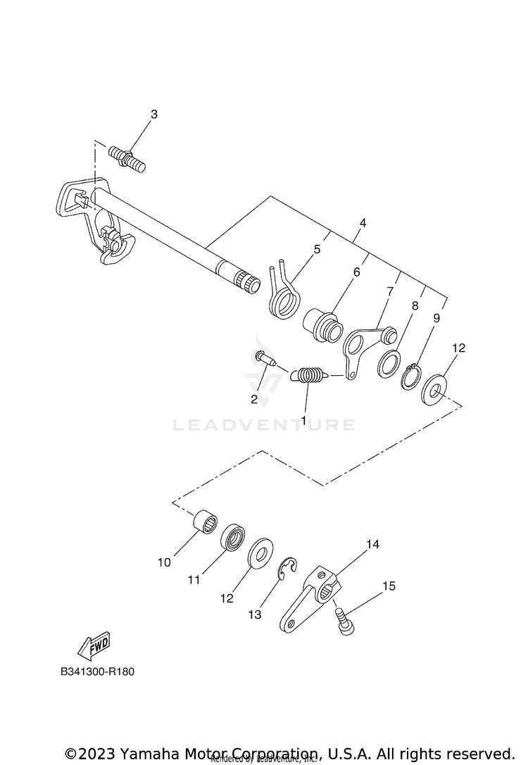 Shift Shaft Schematic