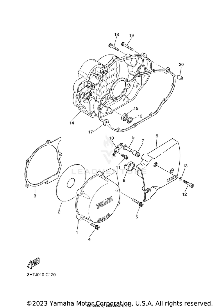 Crankcase Cover 1 Schematic