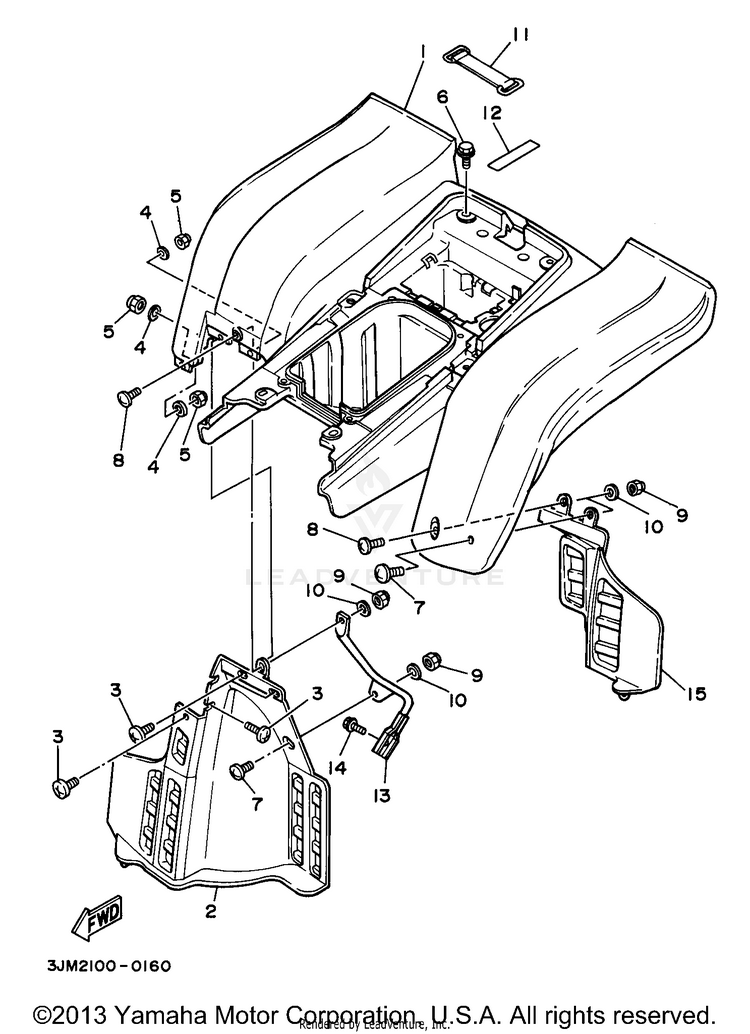 Rear Fender Schematic