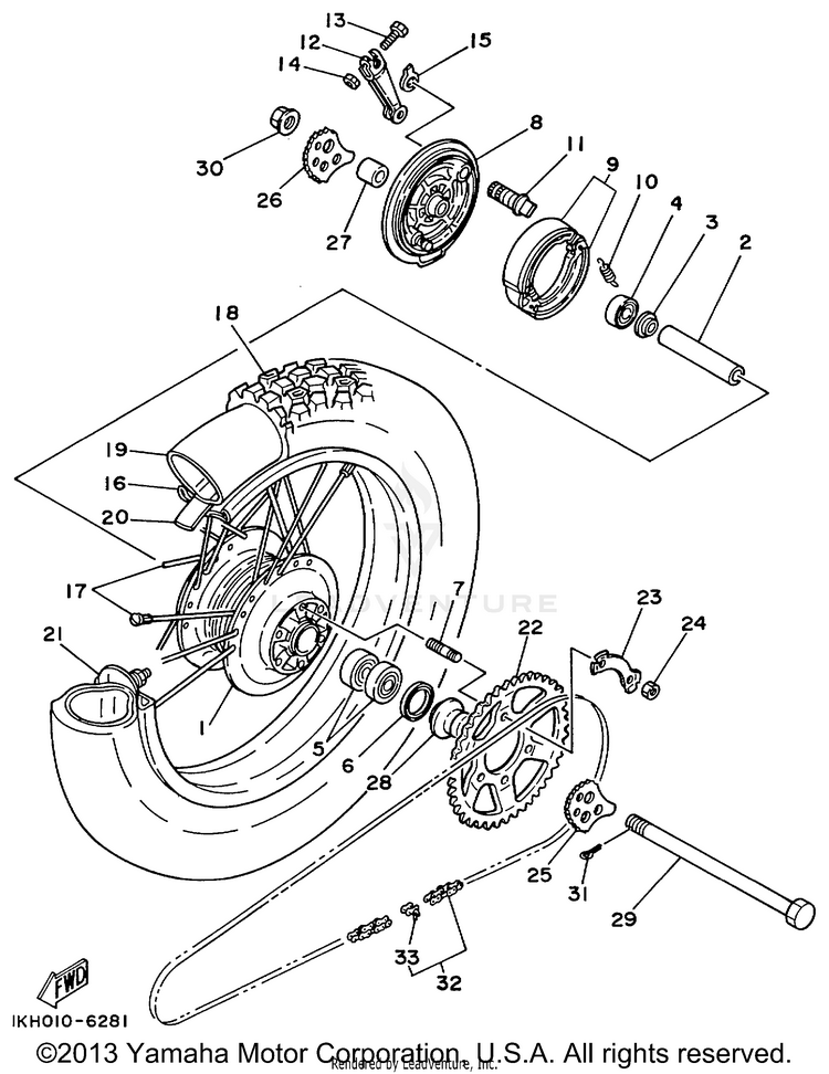 Rear Wheel Schematic