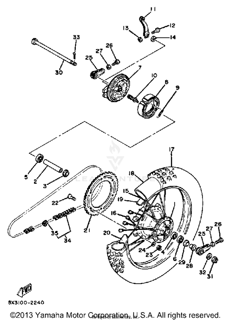 Rear Wheel Schematic