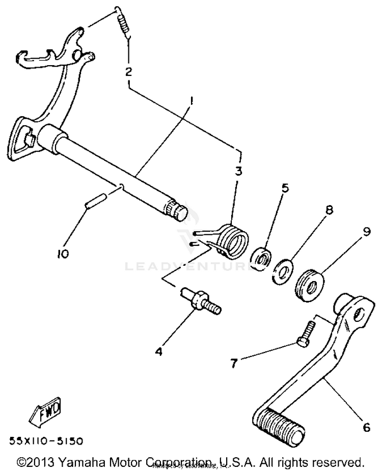 Shift Shaft Schematic