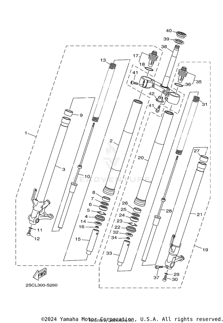 Front Fork Schematic