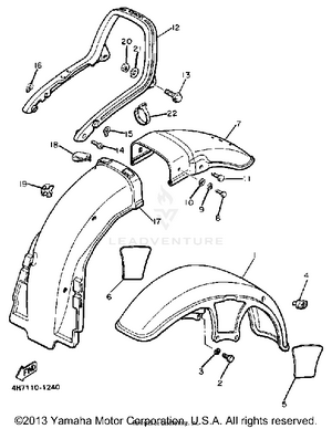 Front Fender Rear Fender Schematic