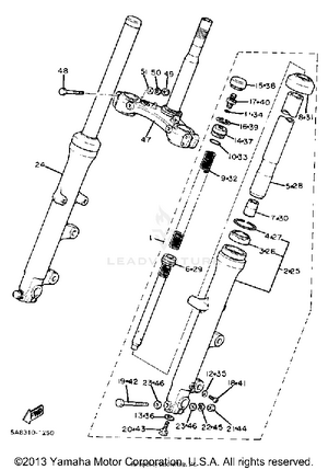 Front Fork Schematic