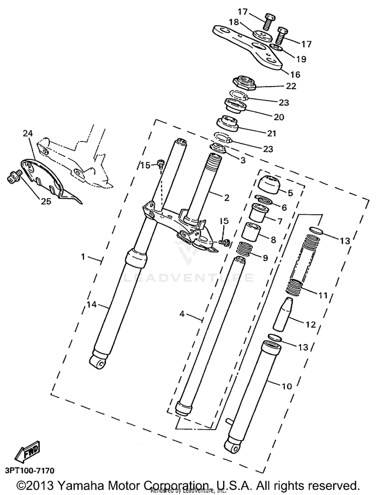 Front Fork Schematic