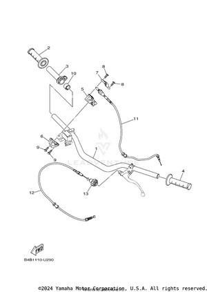 Steering Handle & Cable Schematic