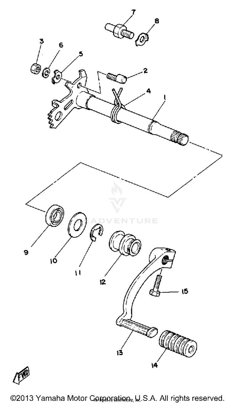 Shift Shaft Schematic