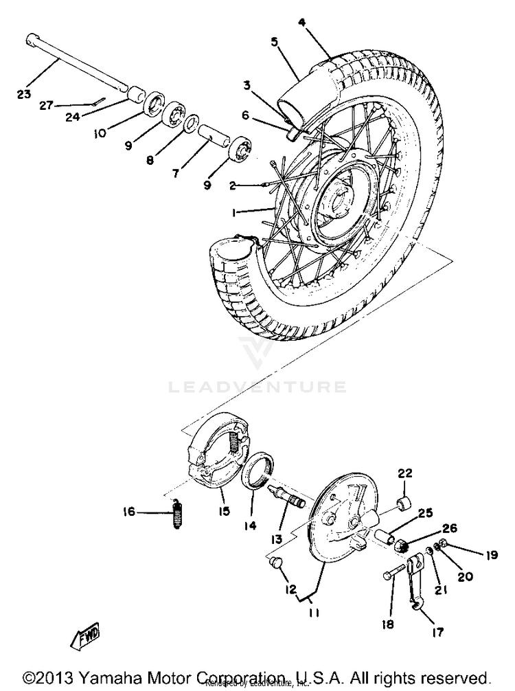 Front Wheel Schematic