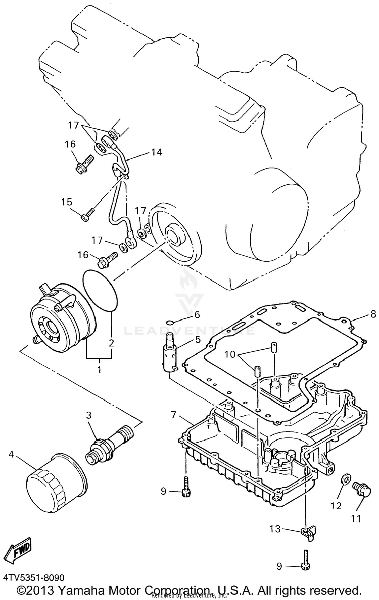 Oil Cooler Schematic