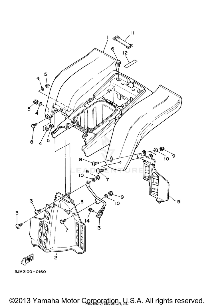 Rear Fender Schematic