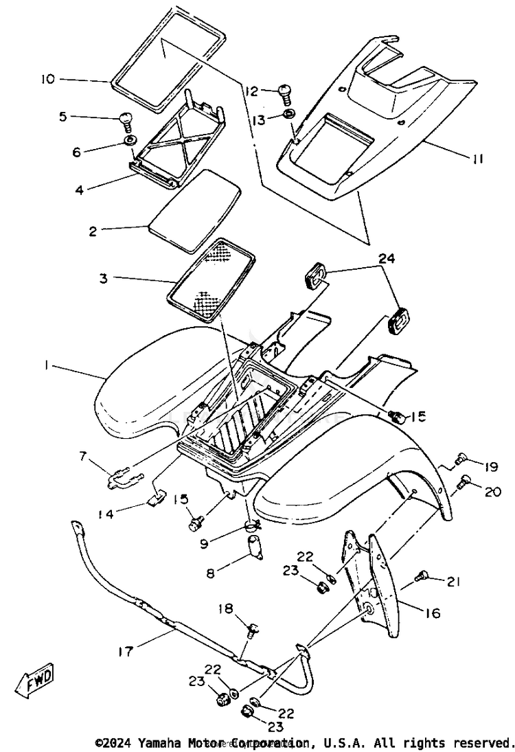 Front Fender Schematic