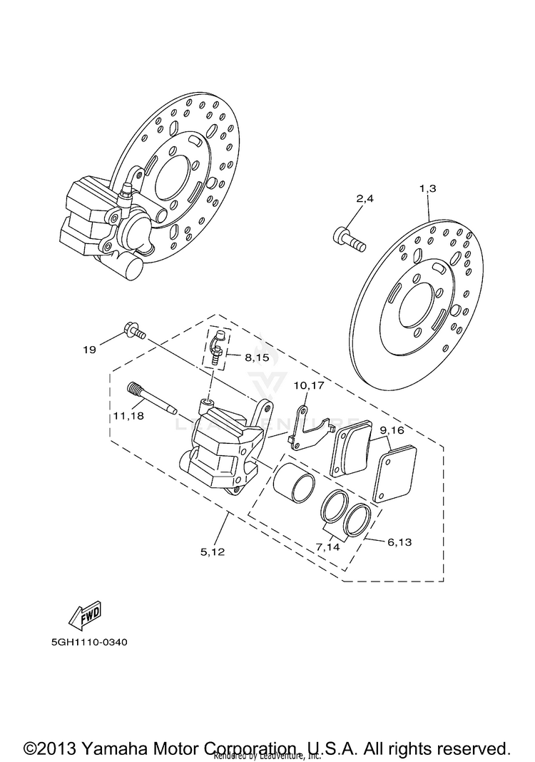 Front Brake Schematic