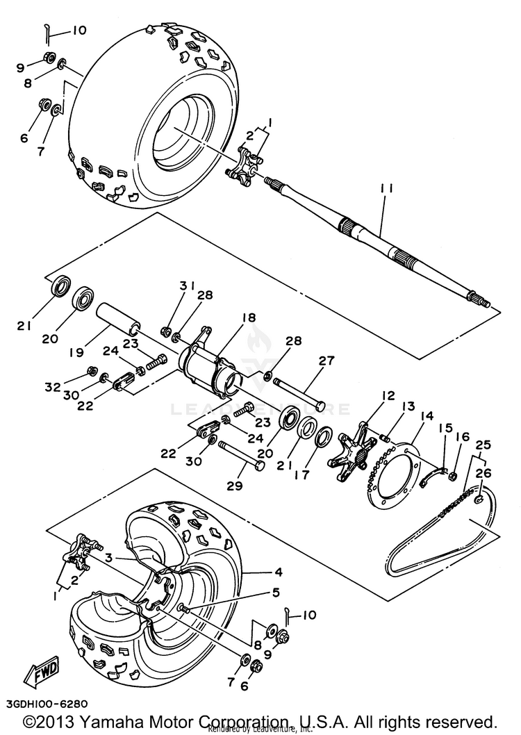 Rear Wheel Schematic