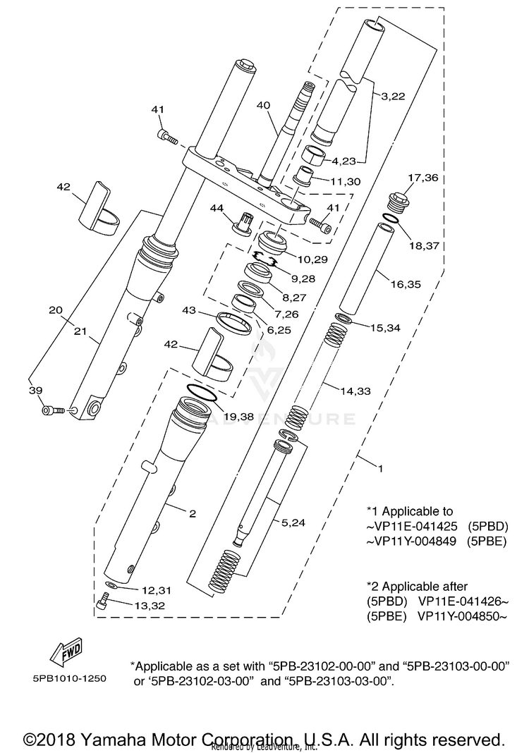 Front Fork Schematic