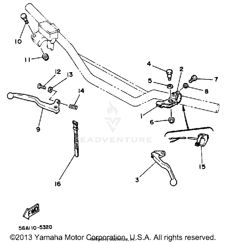 Handle Switch-Lever Schematic