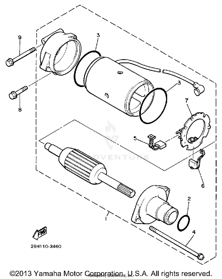 Starting Motor Schematic