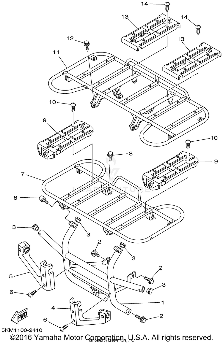 Guard GRIZZLY 660 - YFM660FP - 2002 Schematic