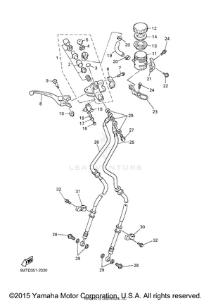 Front Master Cylinder Schematic