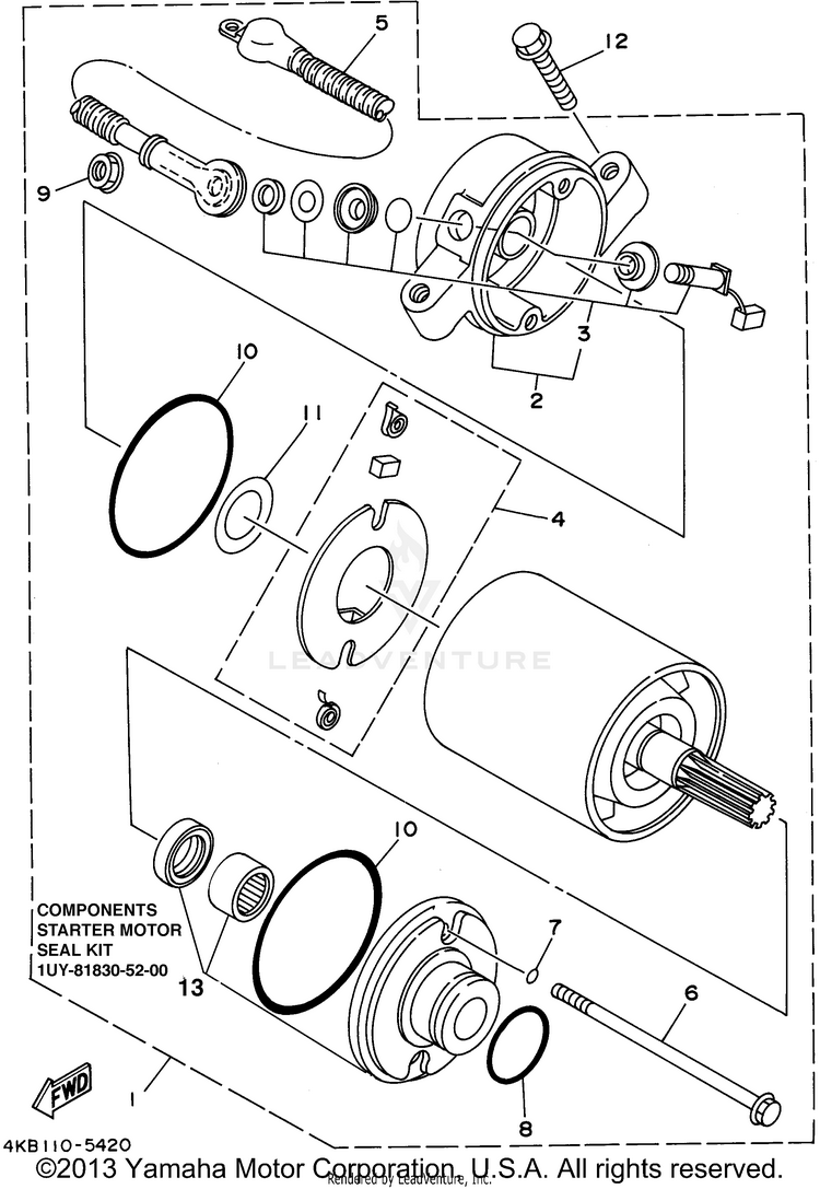 Starting Motor Schematic