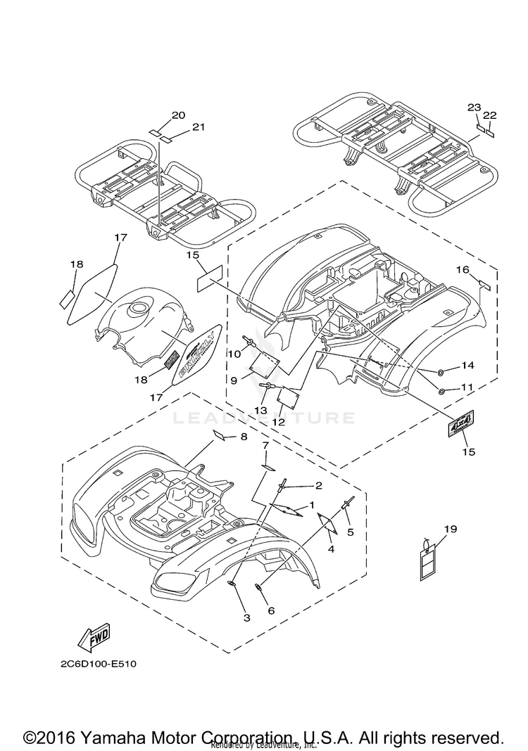 Emblem Label 1 GRIZZLY 660 SPECIAL EDITION - YFM66FASEV - 2006 Schematic