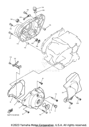 Crankcase Cover 1 Schematic