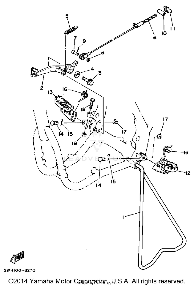 Stand Footrest Schematic