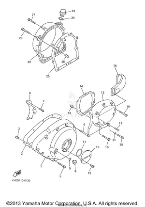 Crankcase Cover 1 Schematic