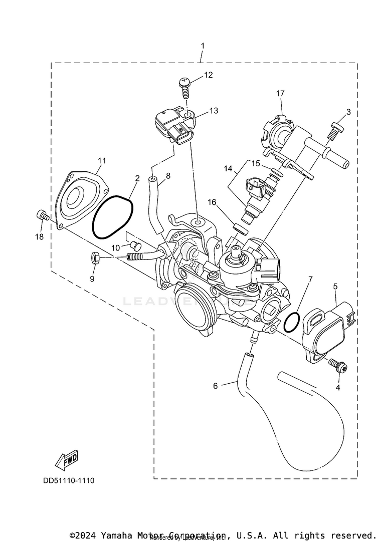 Throttle Body Assy 1 Schematic
