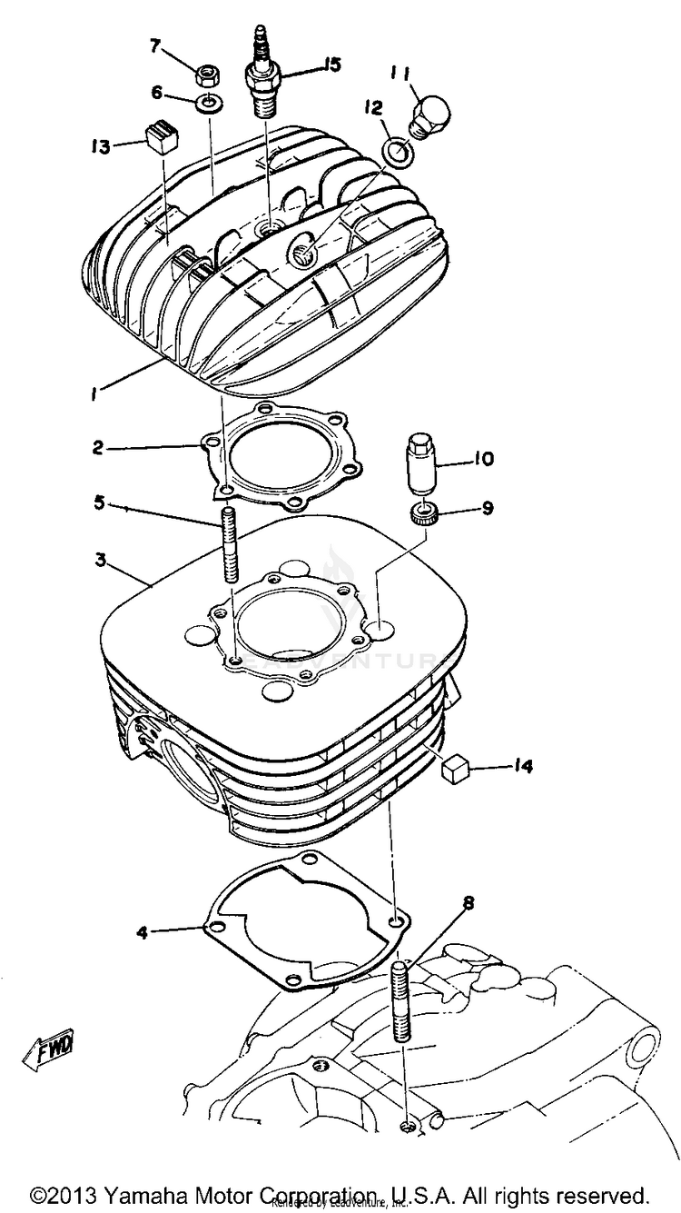 Cylinder Head - Cylinder Schematic