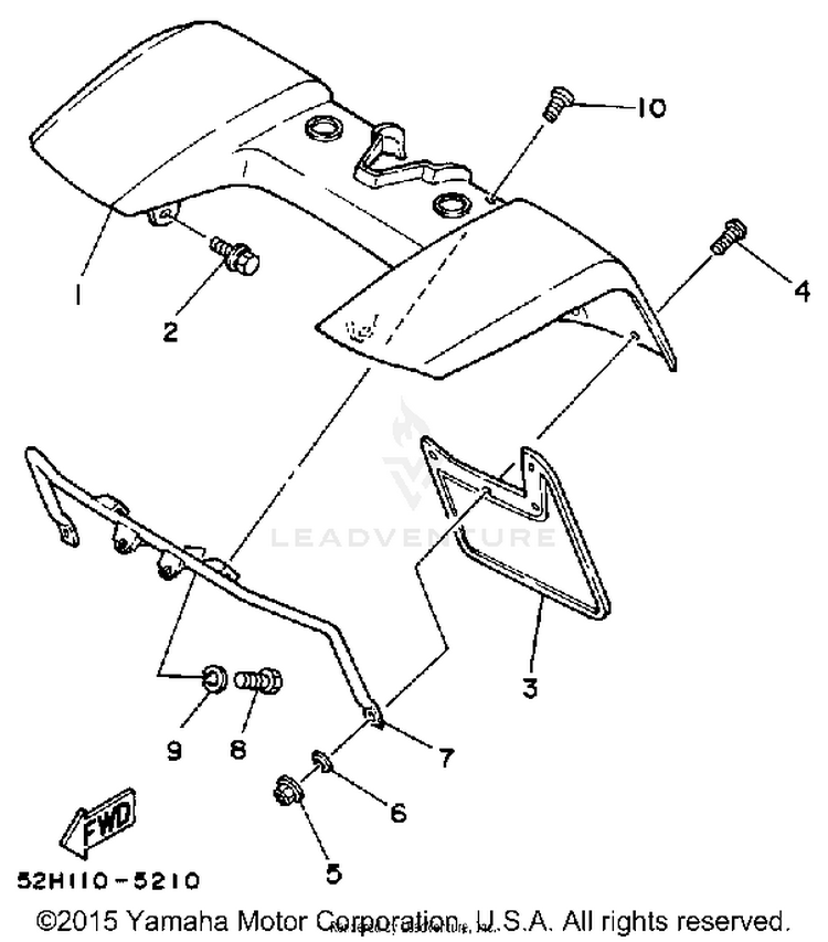 Front Fender Schematic