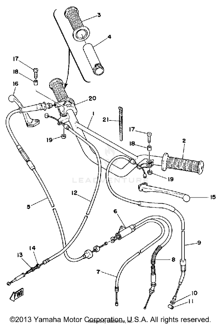 Handle - Wire GTMXF - 1979 Schematic