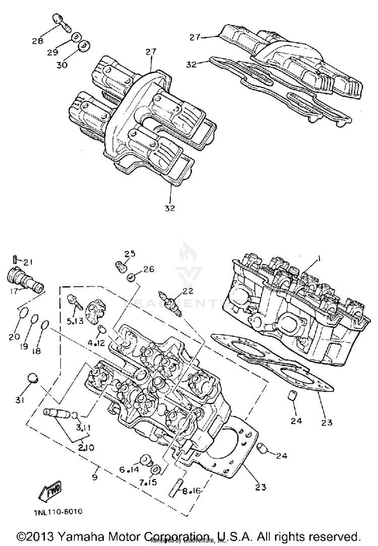 Cylinder Head Schematic