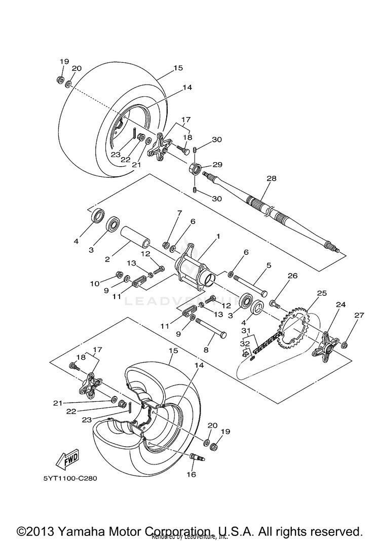 Rear Wheel Schematic