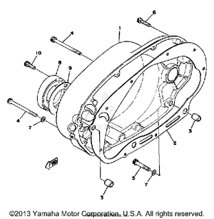 Crankcase Cover Right Schematic
