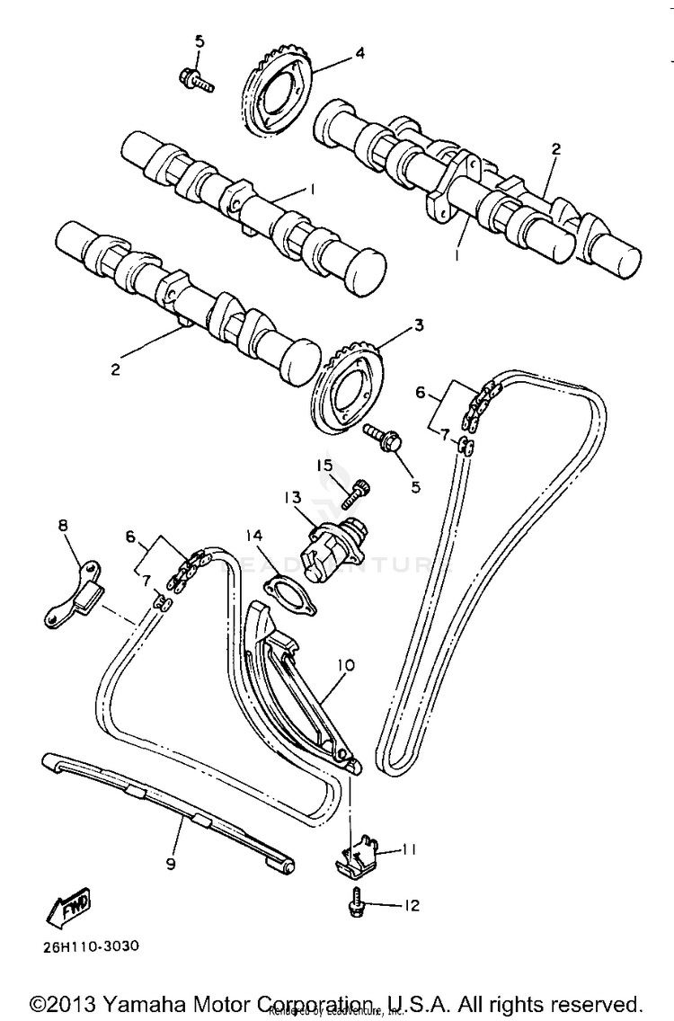 Camshaft Chain Schematic